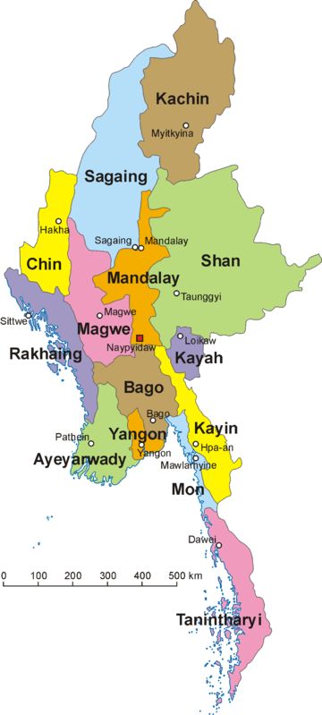 Myanmar Map